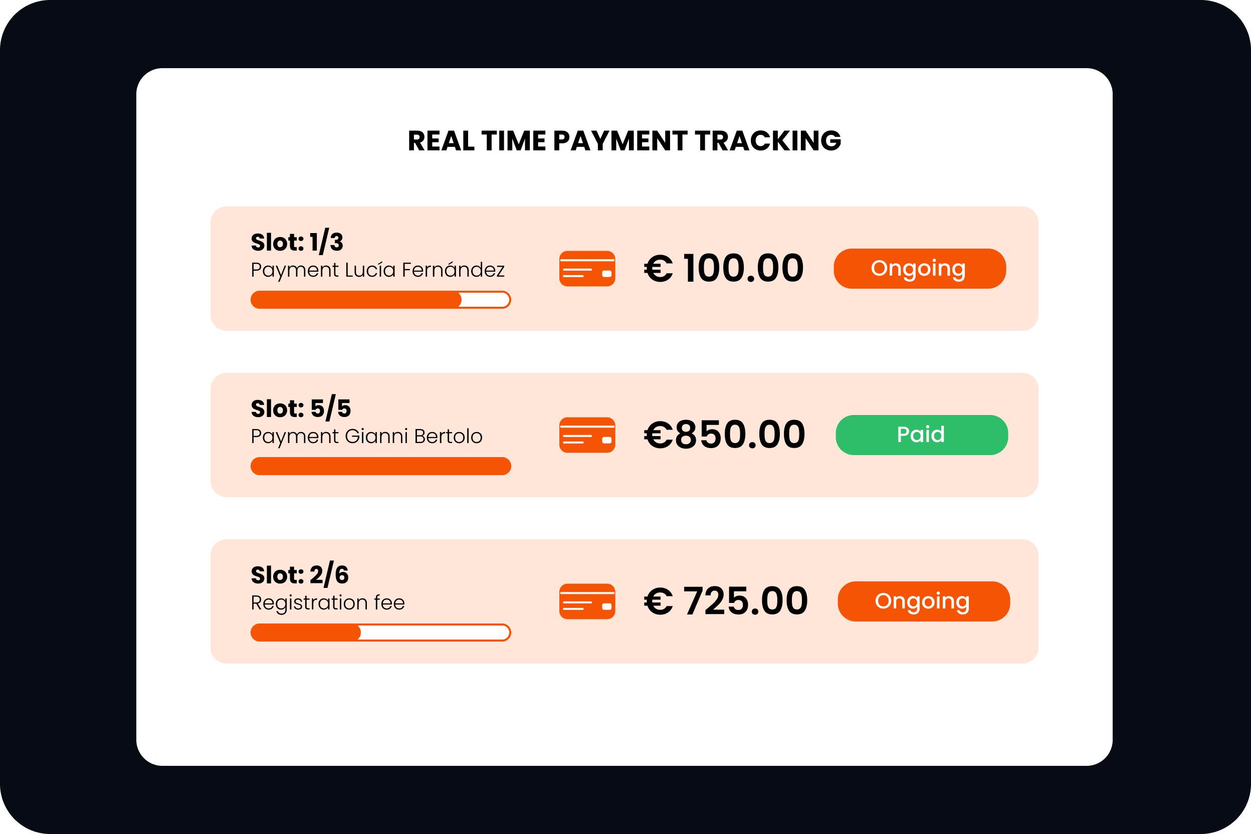 Tracking UI
